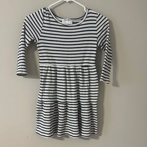 Old Navy Kids Striped Dress in Navy and White
